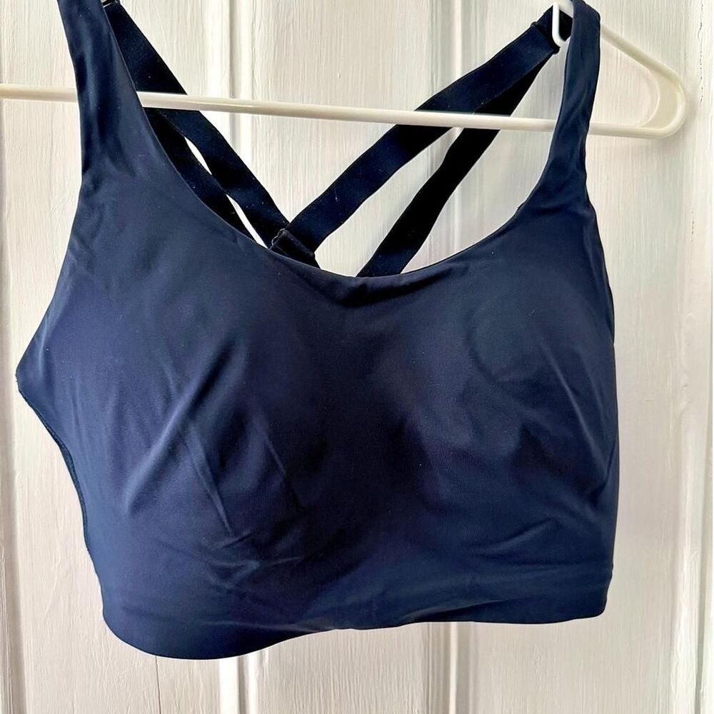 Lululemon Energy Bra High Support True Navy Blue 36DD Adjustable